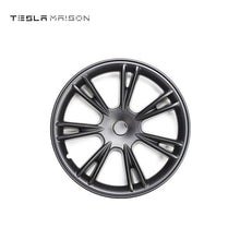 Load image into Gallery viewer, Tesla Model Y Wheel Cover Trim Hub Caps - 19&quot; inch (4 Pcs) - Style 3 Matte Black ----Tesla Maison