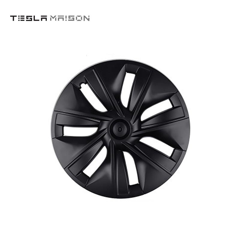 Tesla Model Y Wheel Trim Hub Caps - 19" inch (4 Pcs) - Style 7 Matte Black ----Tesla Maison