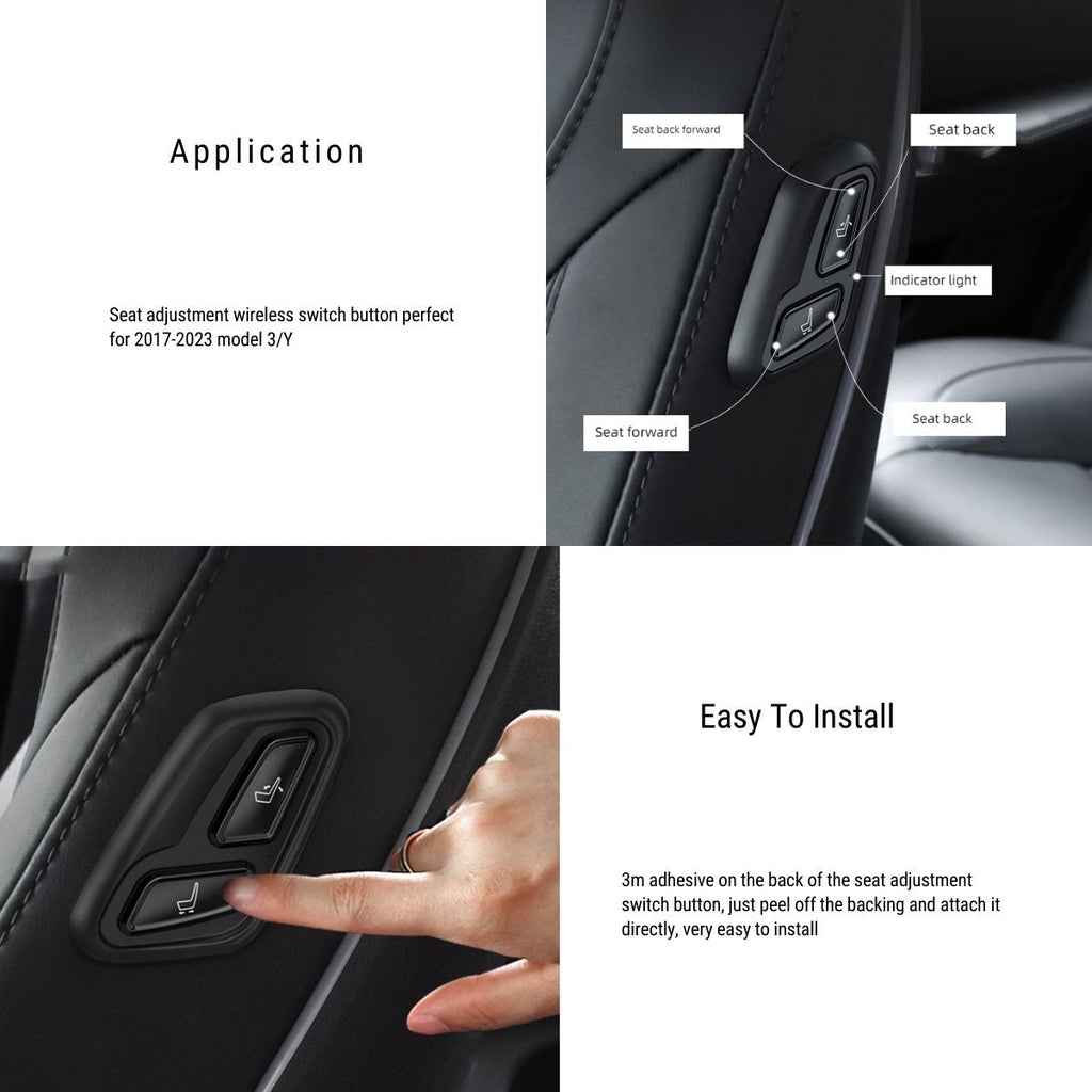 Wireless Seat Adjust Buttons For Tesla Model 3/Y 2017-2023 -Left-hand drive---Tesla Maison